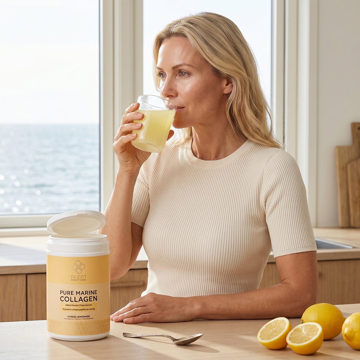 Collageen en vitamine c in voedingssupplementen