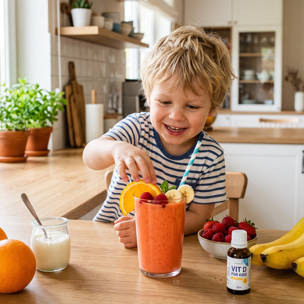 RECEPT: Kinder Immuun-Smoothie — Sinaasappel, Banaan en Vlierbes