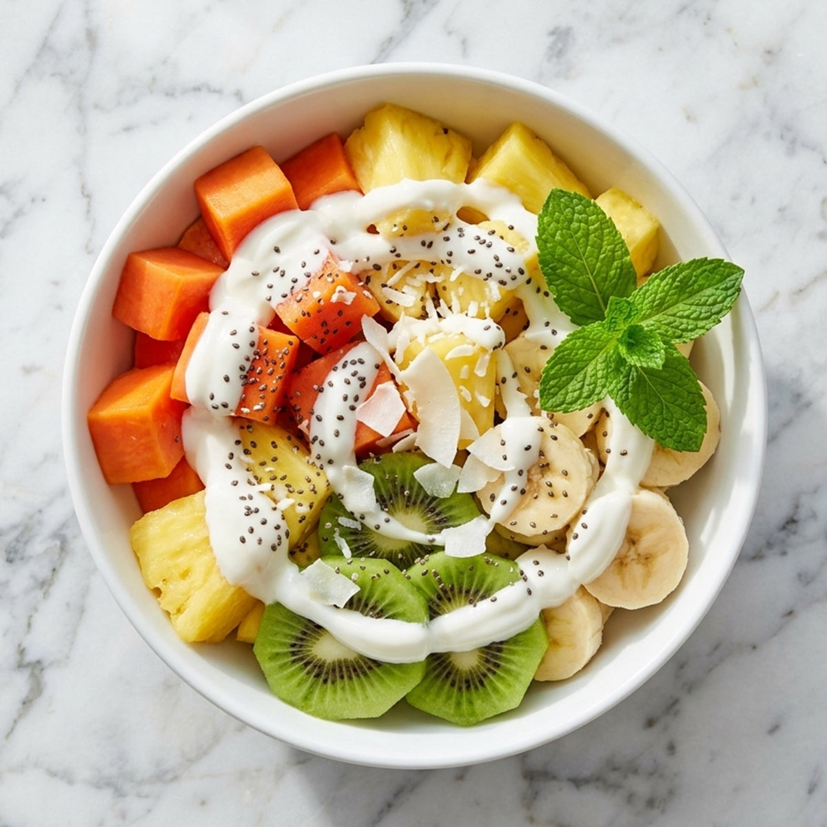 RECEPT: Tropisch Enzym Ontbijt met Papaya, Ananas en Kiwi
