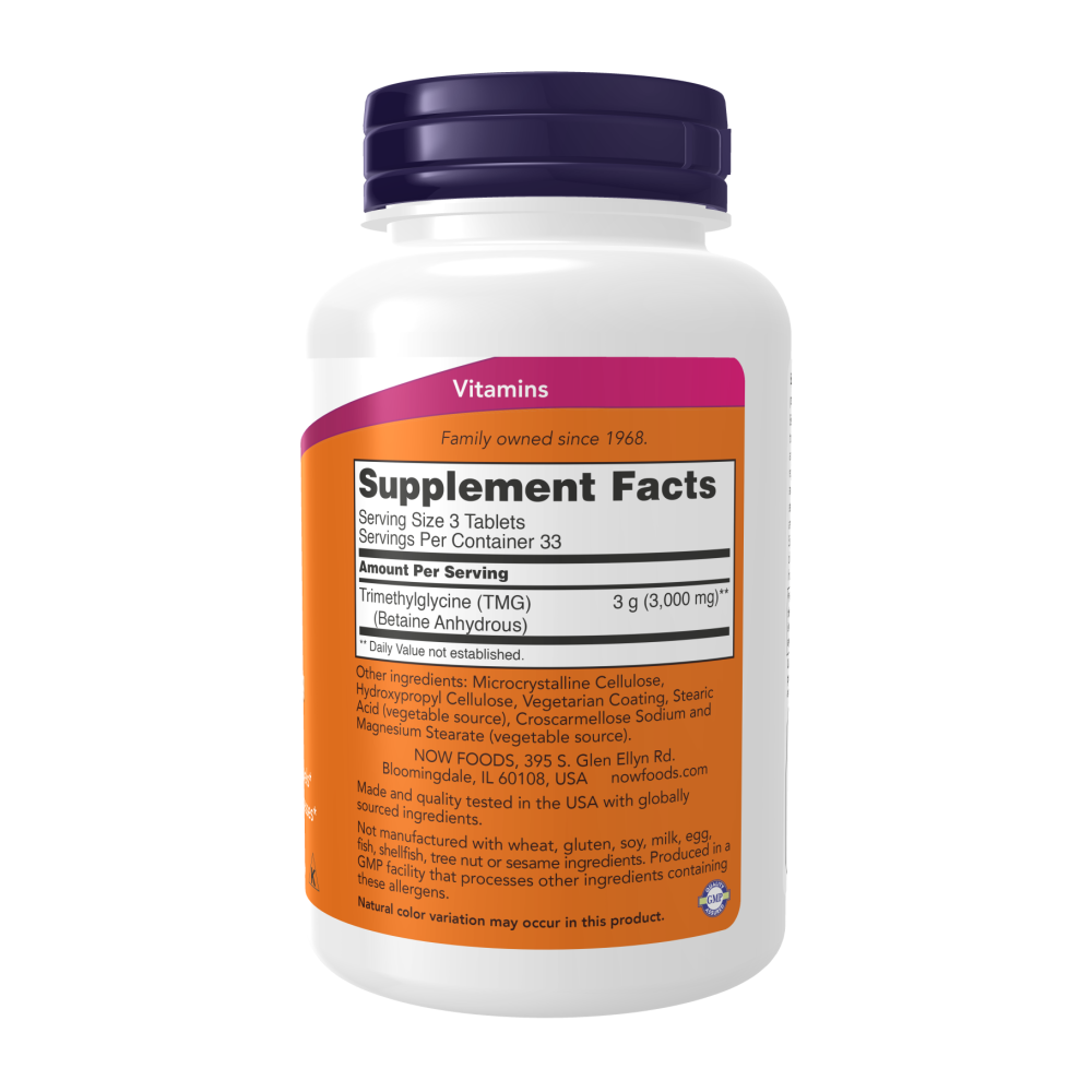 Now Foods - TMG Betaine 1000mg - 100 tabs