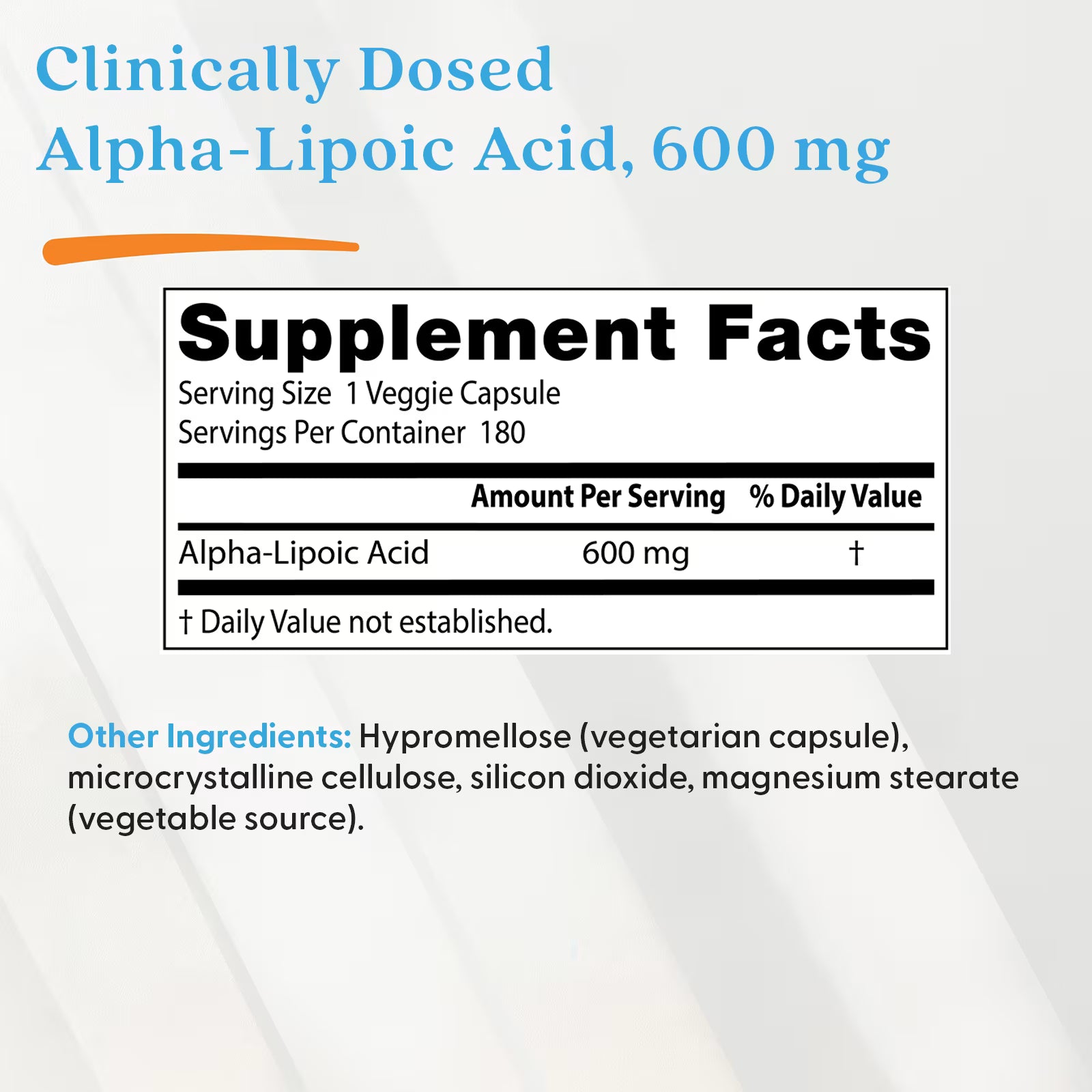 Alpha-Lipoic Acid 600 - 180 capsules
