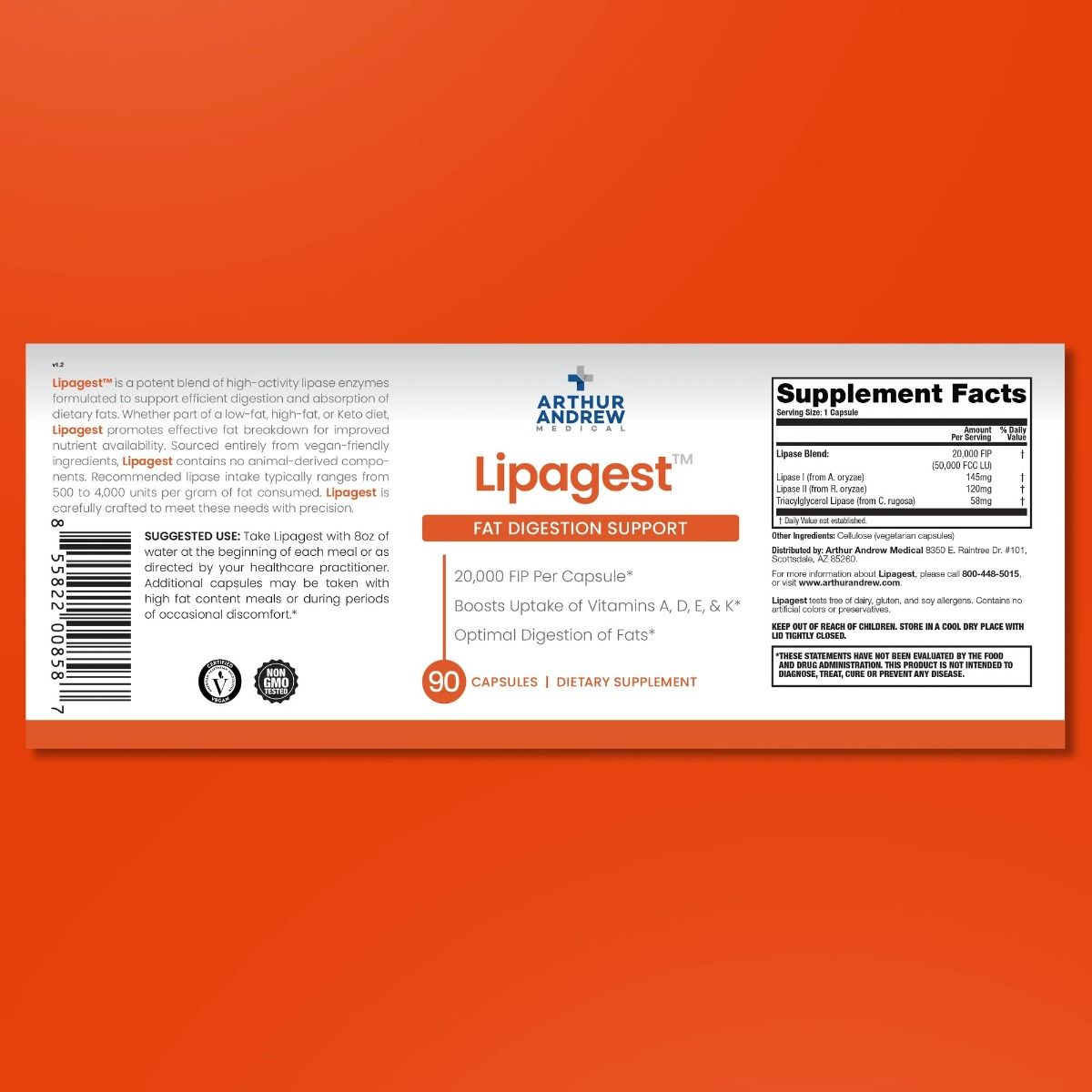 Arthur Andrew Lipagest® - 4x180 caps - 3+1 Gratis Aanbieding