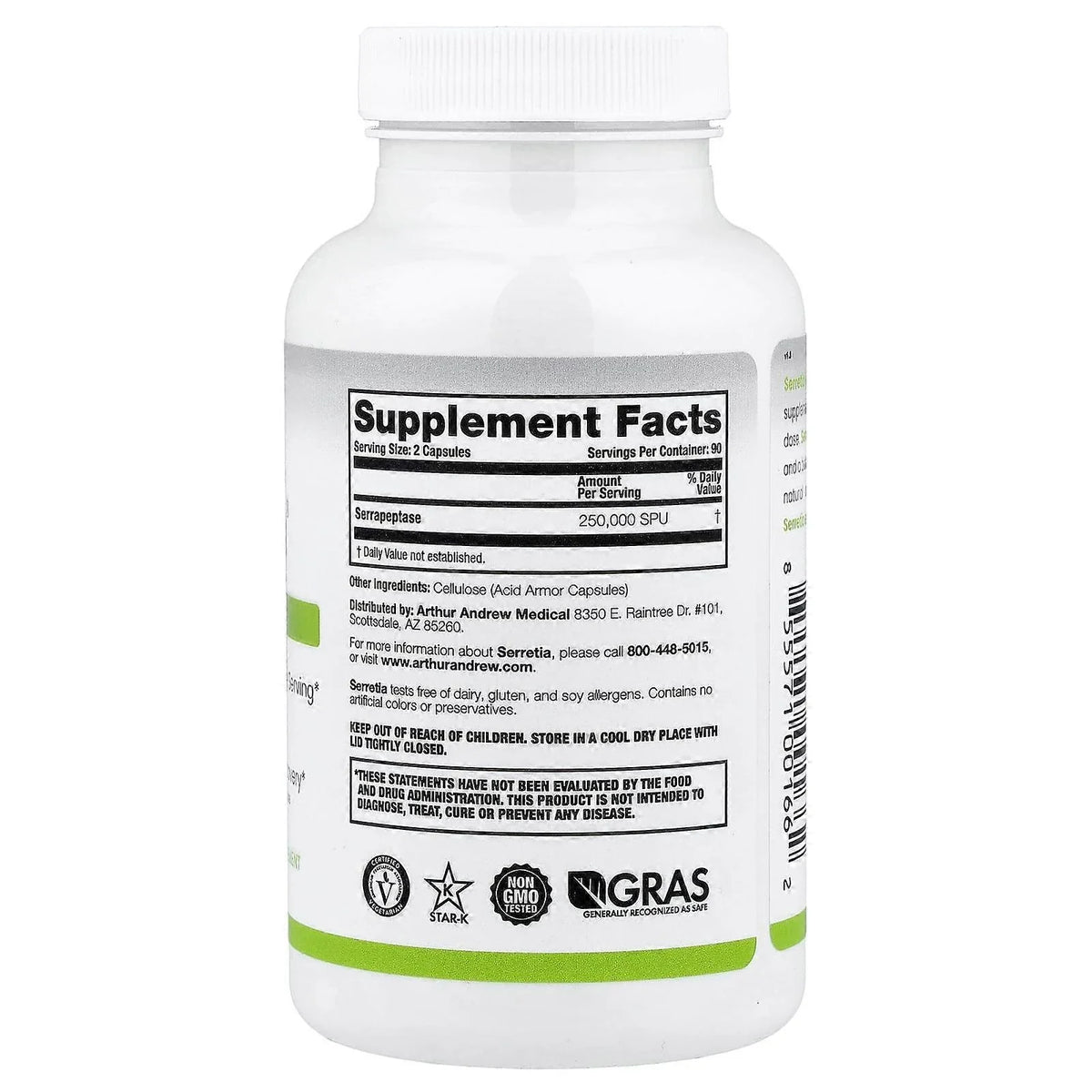 Arthur Andrew Serretia® – 4×180 capsules voordeelpakket