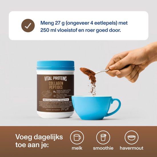 Collageenpeptiden – Cacaosmaak – 297 g