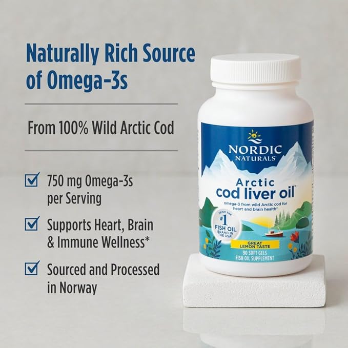 Arctic Cod Liver Oil Citroen 750mg - 180 softgels