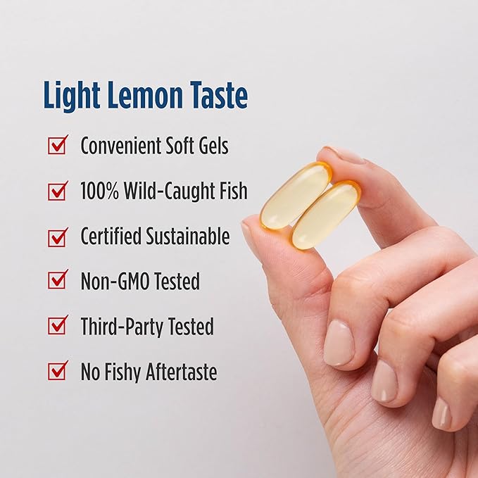 EPA Xtra Lemon, 1640mg Omega-3 — 60 Softgels