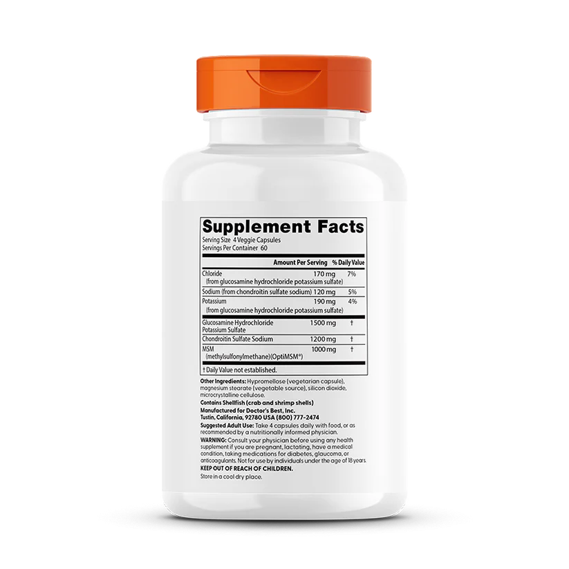 Glucosamine Chondroitin MSM – 240 capsules