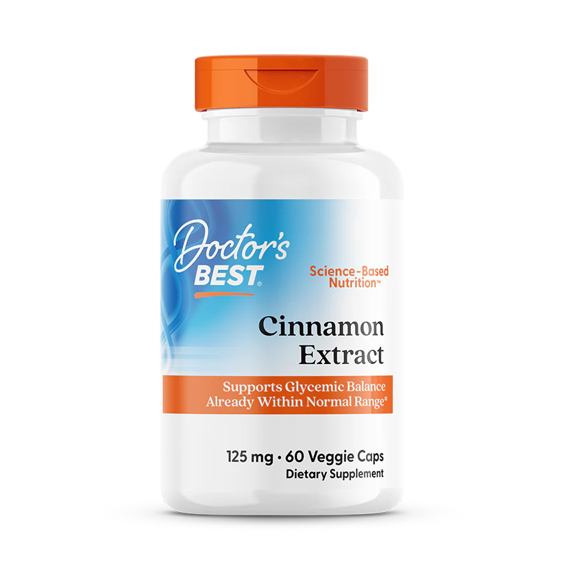 Doctor's Best - Cinnamon Extract 125mg - 60 vcaps