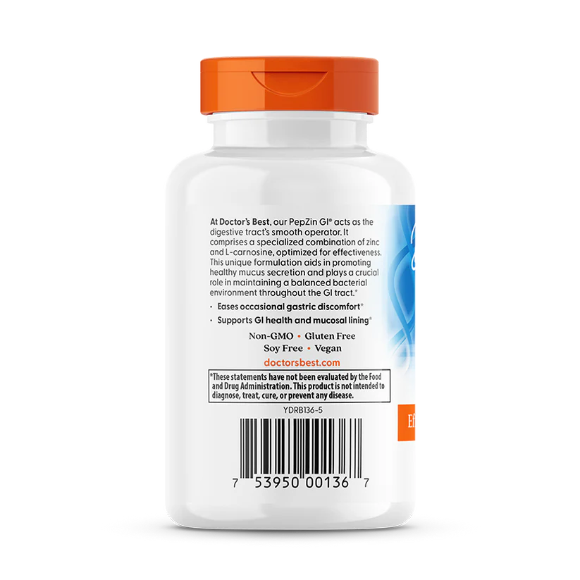 PepZin GI® Zinc L-Carnosine – 120 capsules