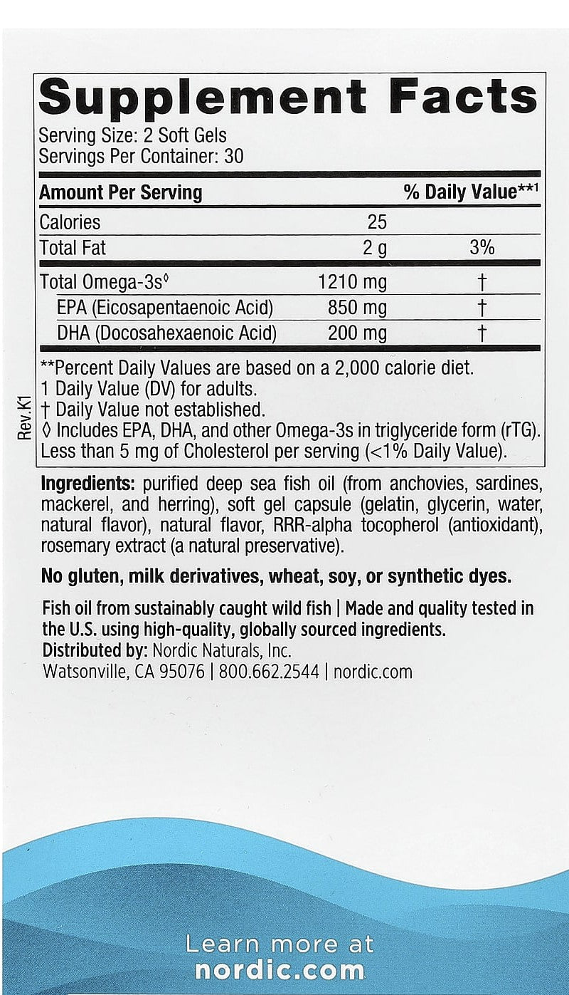 EPA 1210mg - 60 softgels