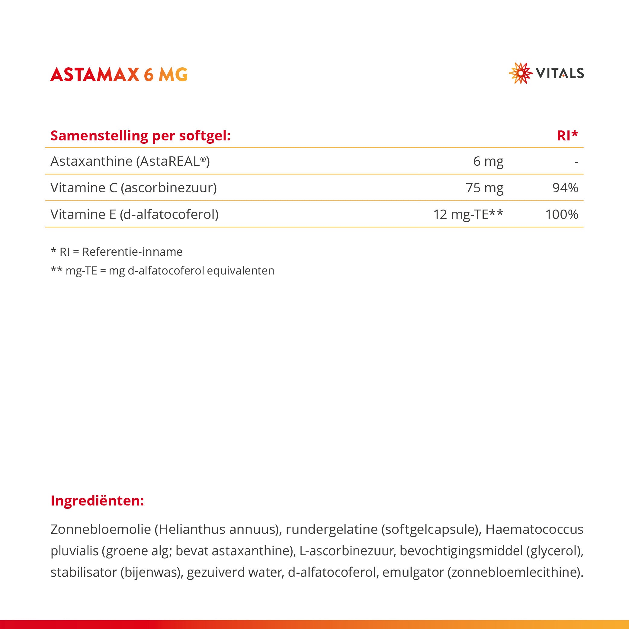 Astamax 6mg - 120 softgels