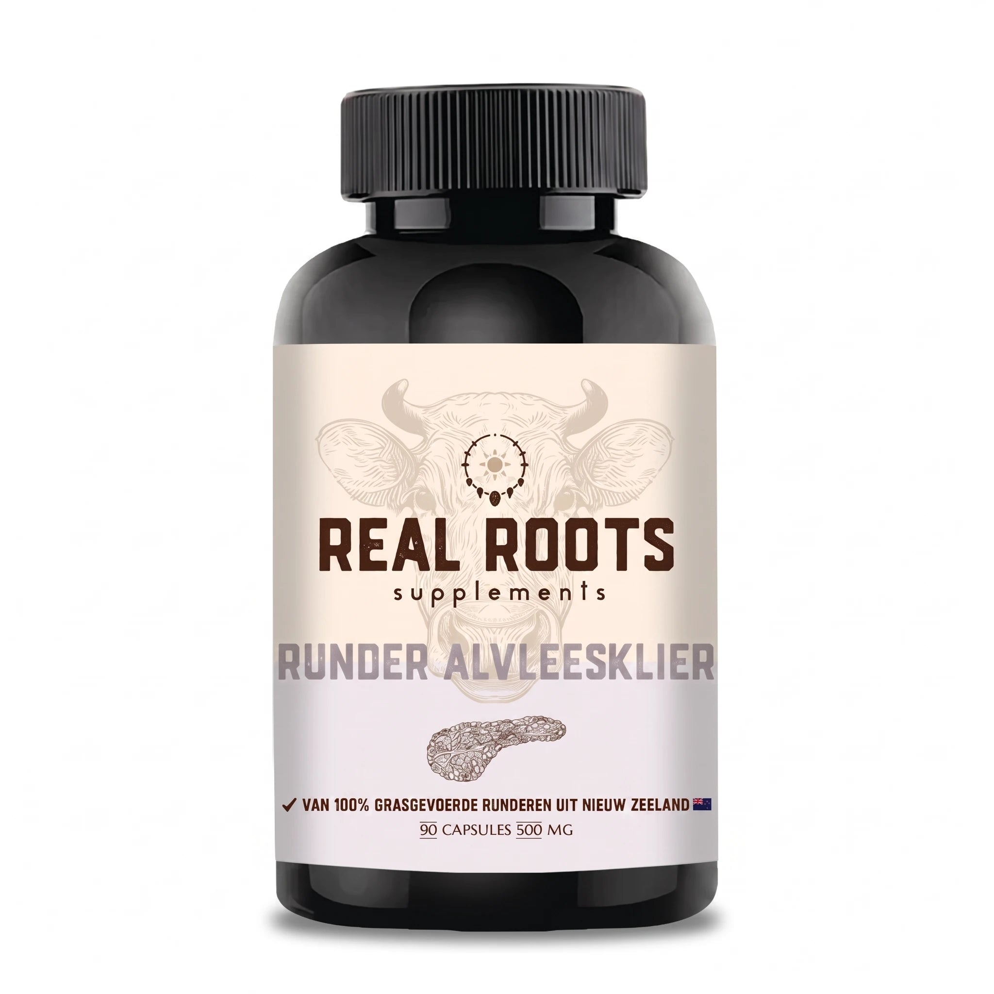 Runder Alvleesklier — Gevriesdroogd — 90 Capsules a 500mg