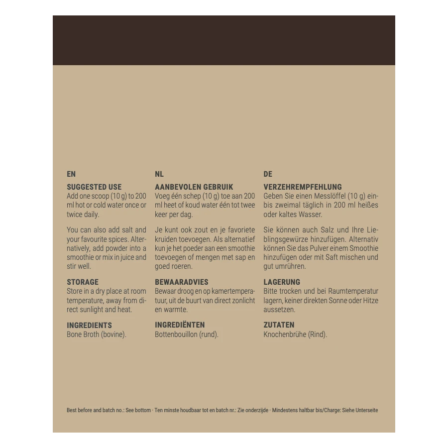 Bone Broth Collageen Poeder Classic – 300 g poeder