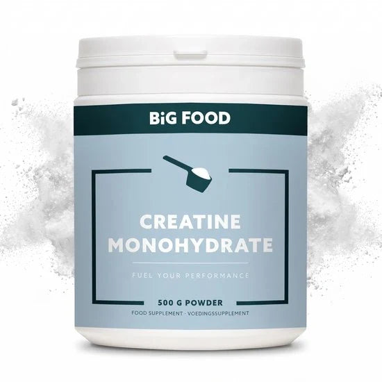 Big Food Vegan Creatine Monohydraat Poeder – 3+1 gratis, 4 potten van 500 g