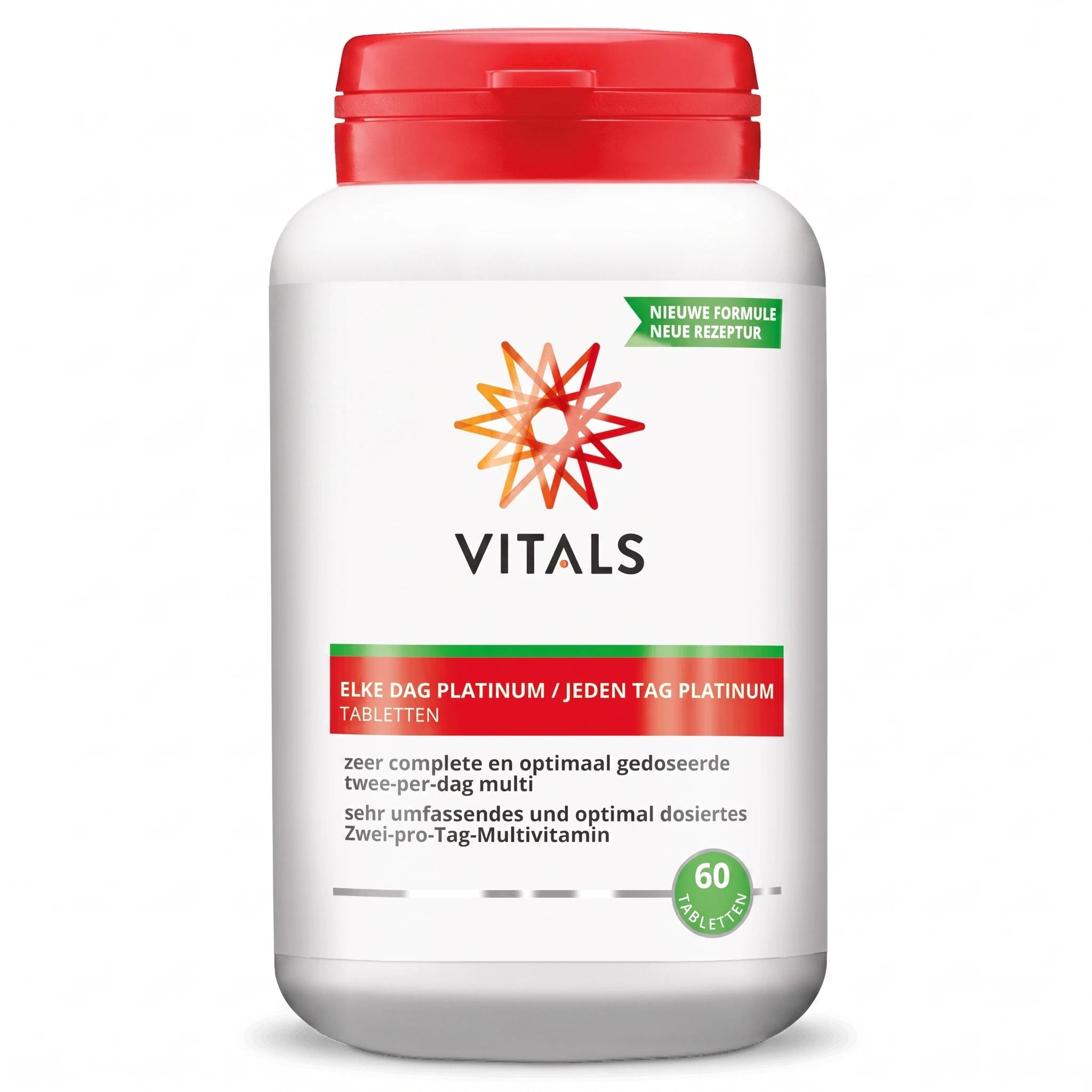 Elke Dag Platinum 60 tabletten – Twee-per-dag multivitamine