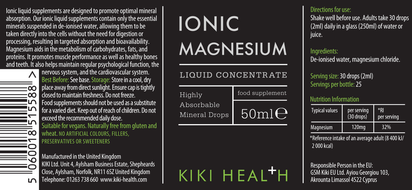 Ionic Magnesium – Liquid Magnesium Drops – 50 ml