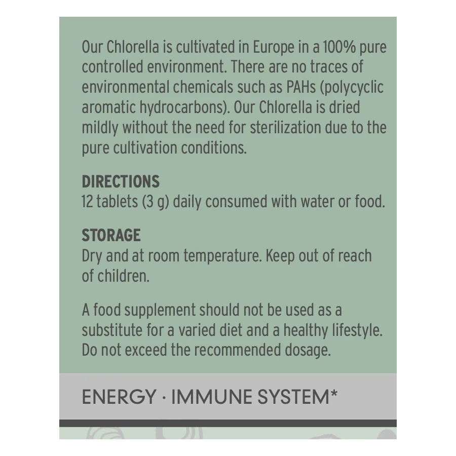 Clean Chlorella - 500 tabs - 250mg