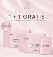 Pure Marine Collageen Poeder – Pink Raspberry – 2×30 sachets – 1+1 Gratis Aanbieding