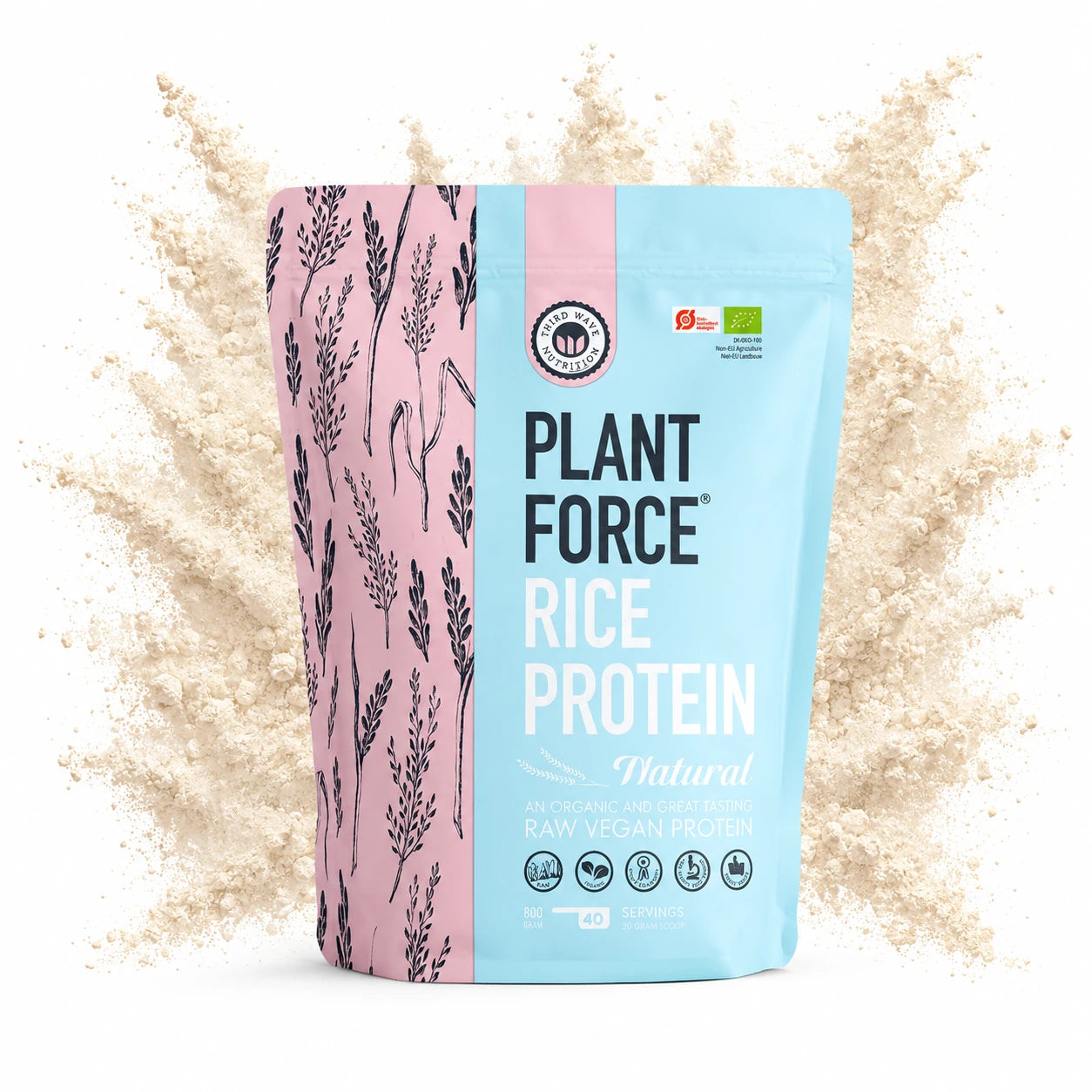 Rice Protein Organic Natural - 40 servings