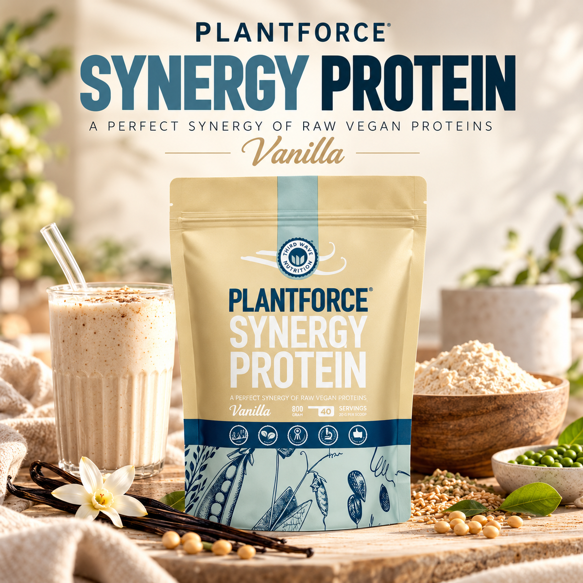 Synergy Protein Vanilla – Powder – 800 g