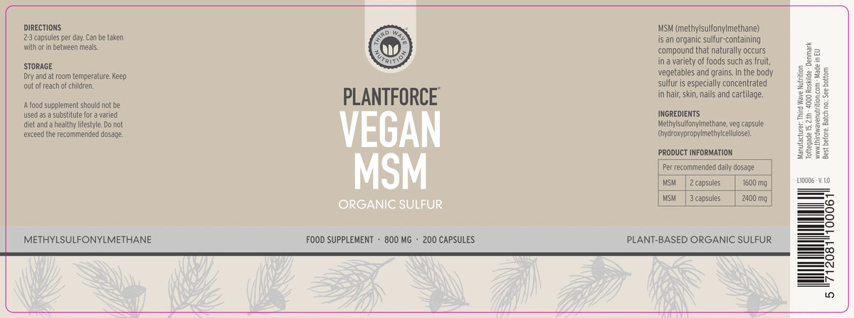 Vegan MSM – 200 capsules