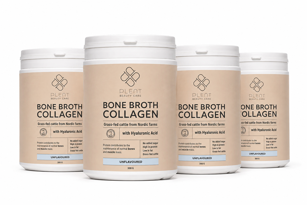 Bone Broth Collageen Poeder – Classic – Naturel – 4×300 g – 3+1 Gratis