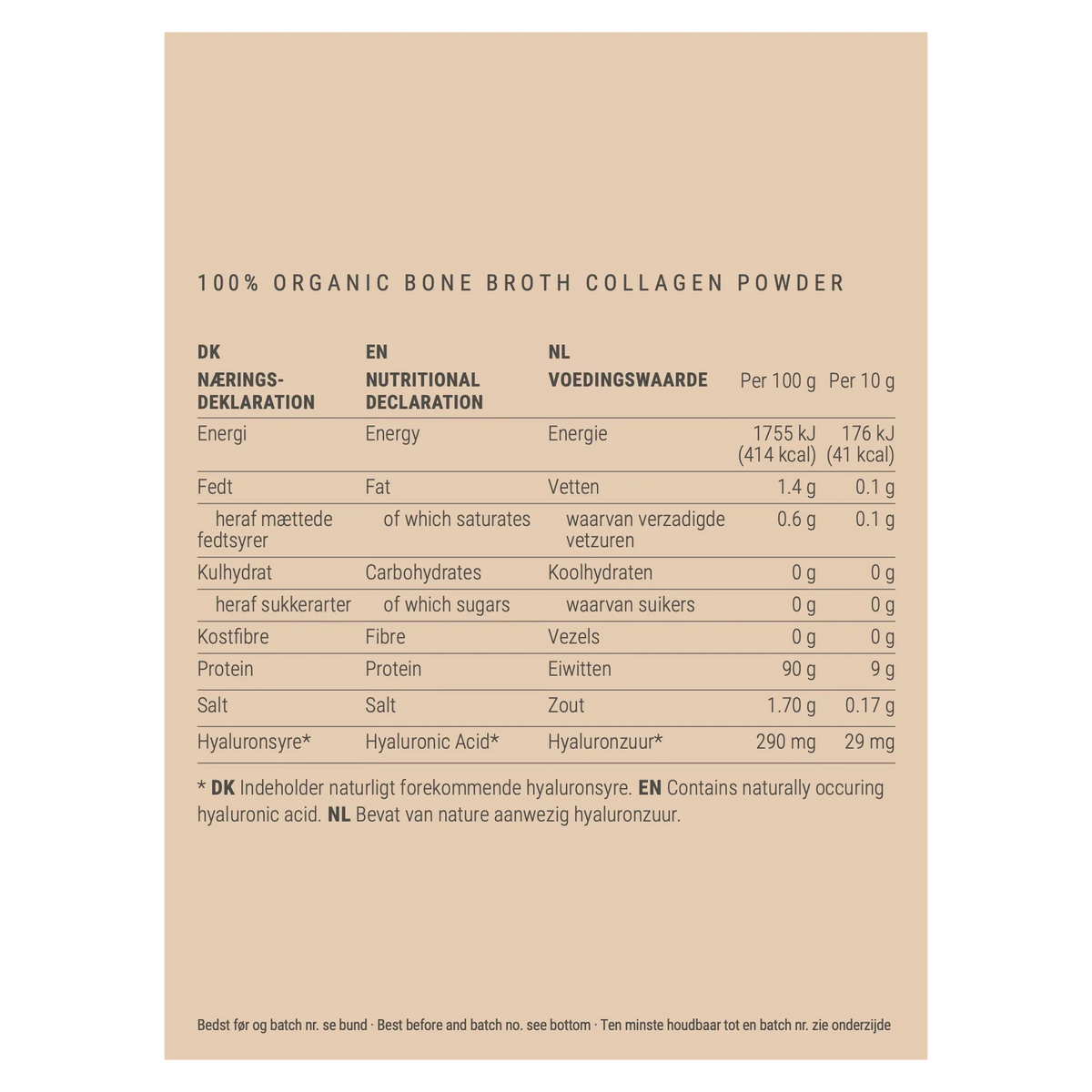 Plent Bio Bone Broth Collageen Naturel – 4×300 g voordeelpakket