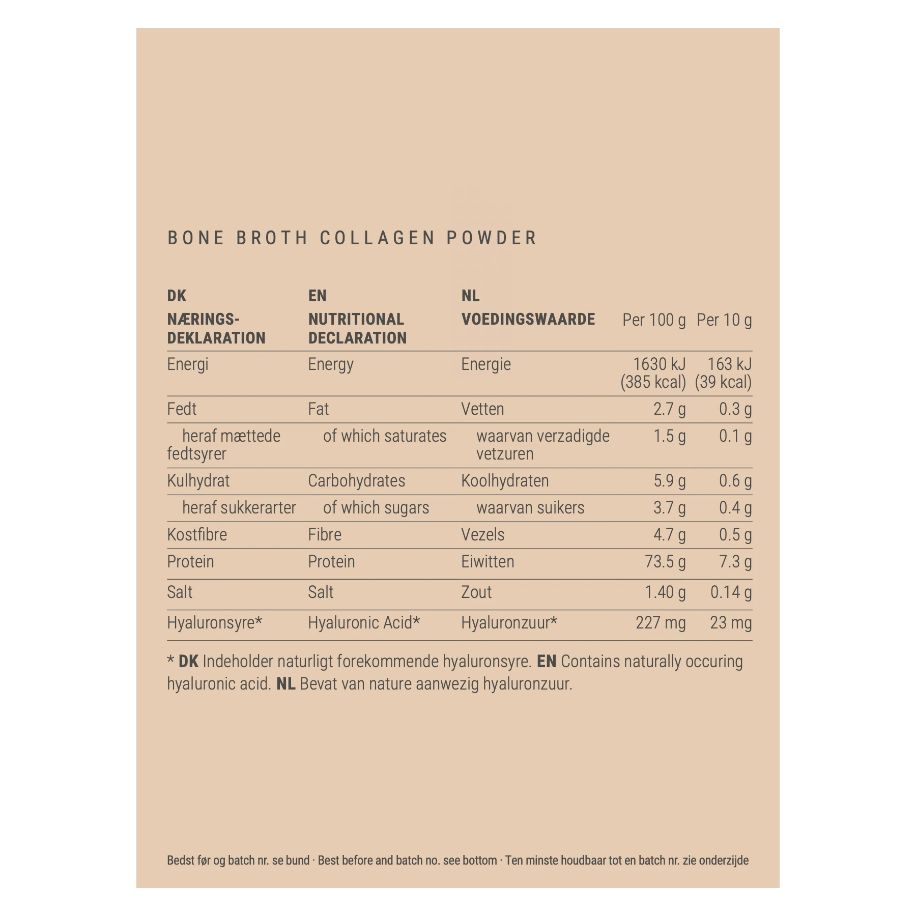 Bone Broth Collageen Poeder – Classic – Chocolade – 300 g