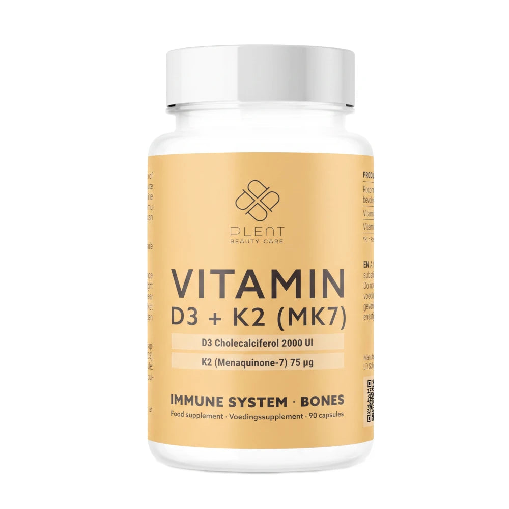 D3 + K2 (MK-7) — 2000 IU + 75 µg — 90 capsules