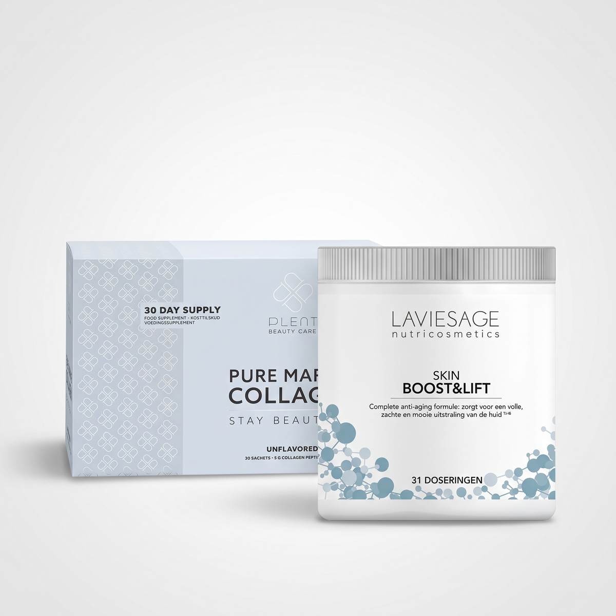 Beauty & wellness – Marine Collageen + Skin Boost & Lift – 30 sachets + 31 doseringen – Combinatie