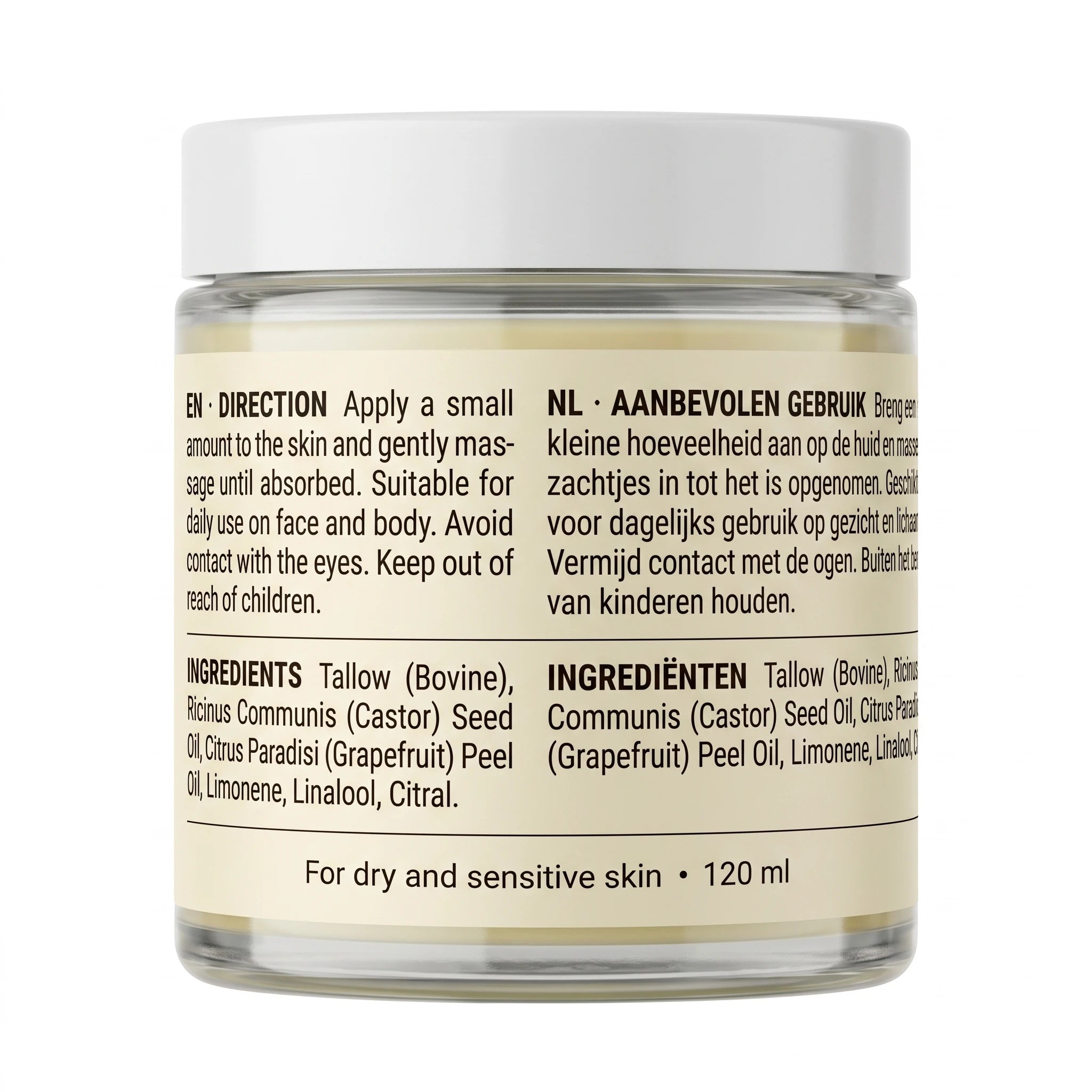 Tallow Balsem – met Castorolie – 120 ml