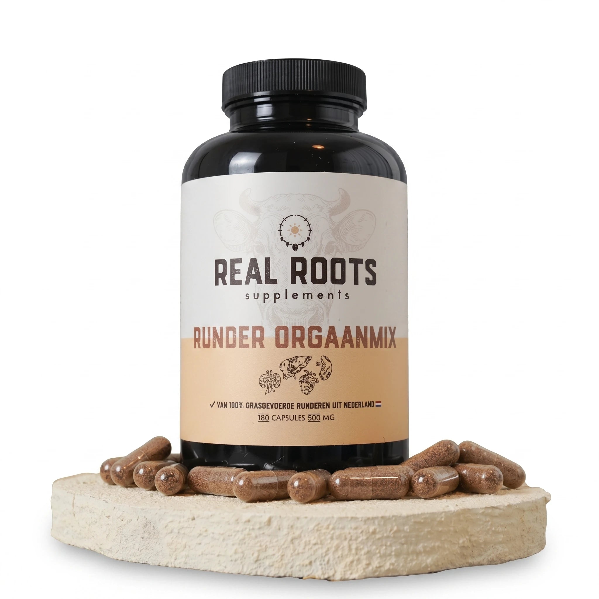 Runder Orgaanmix — Gevriesdroogd — 180 Capsules