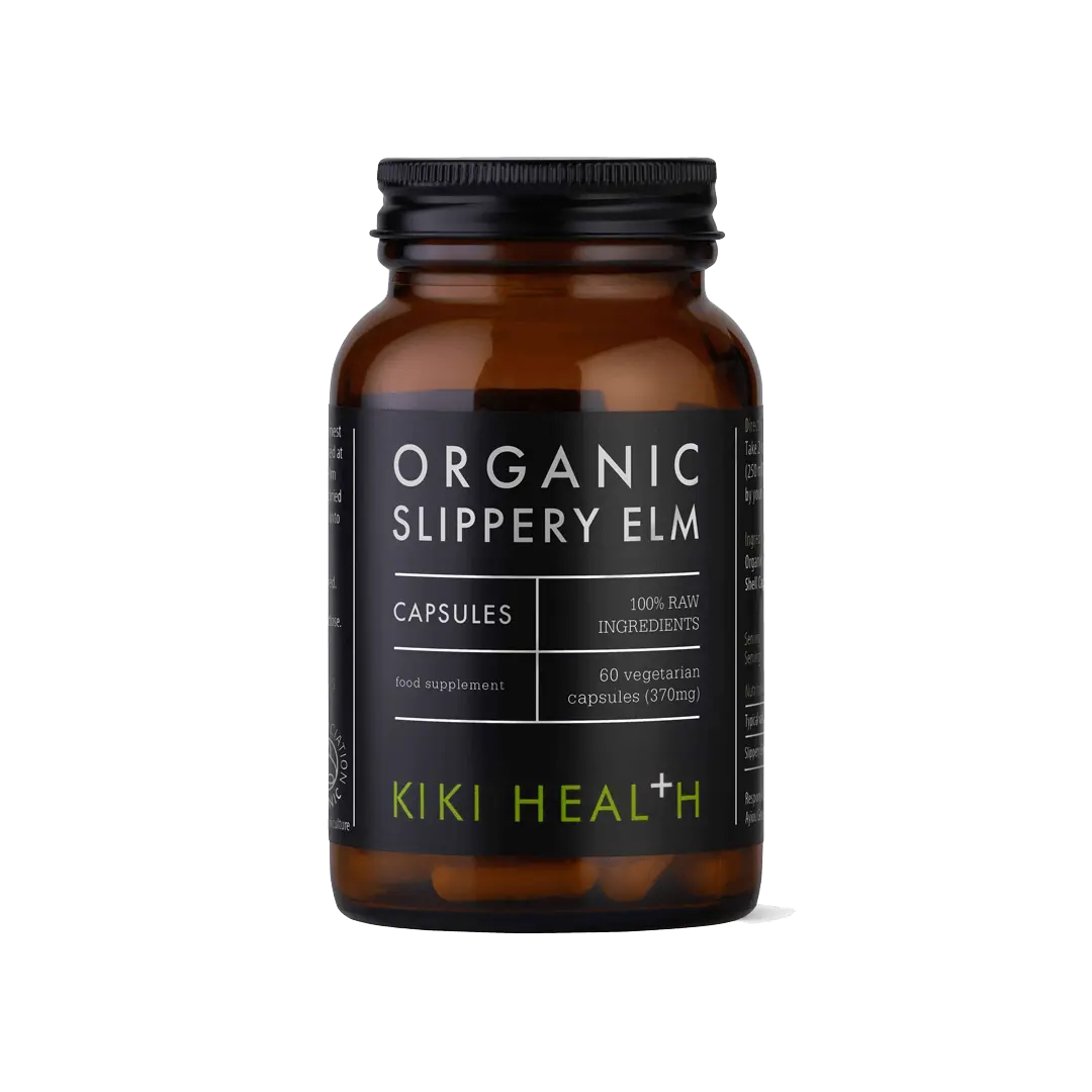 Organic Slippery Elm – Biologisch Bastpoeder – 60 vcaps