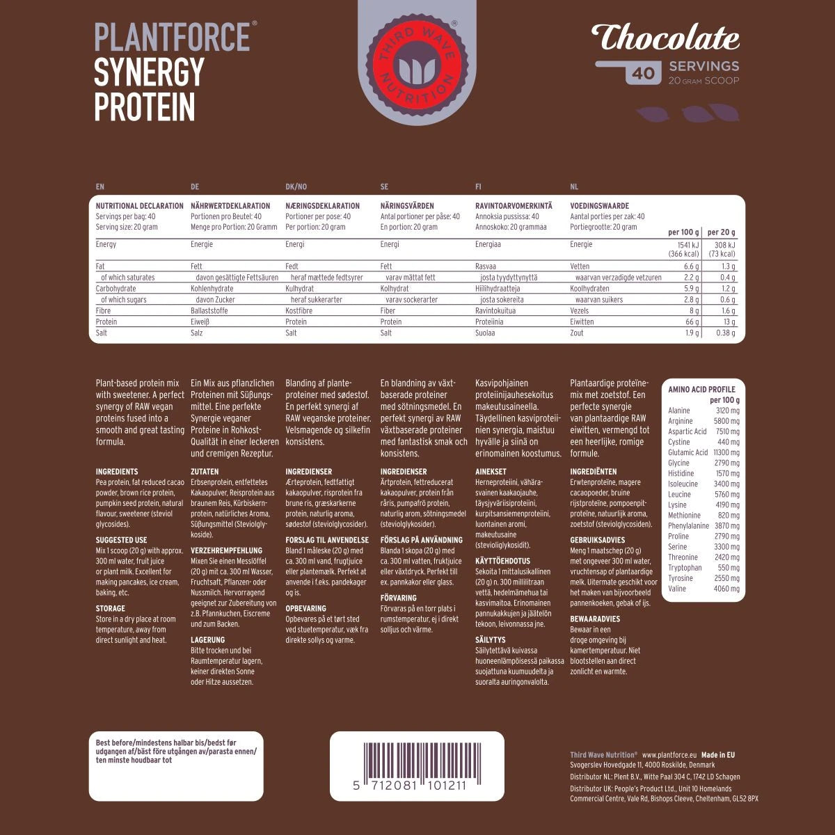 Synergy Protein Chocolate - 40 servings