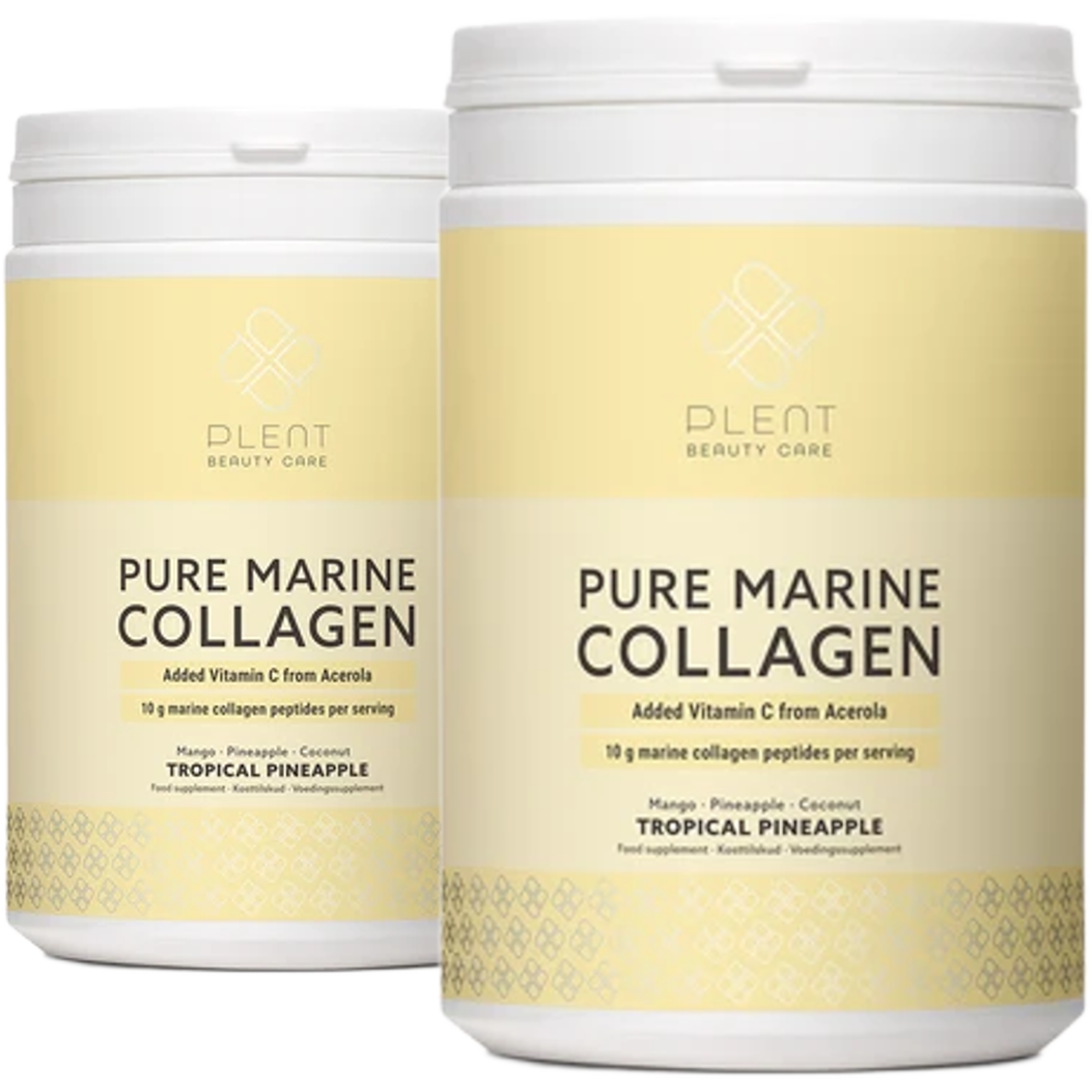 Pure Marine Collageen Poeder – Tropical Pineapple – 2×300 g – 1+1 Gratis