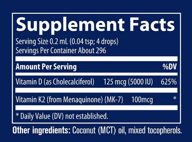 Liquid D3+K2 - 59ml