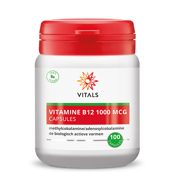 Vitamine B12 1000 µg – methylcobalamine – 100 V-Caps