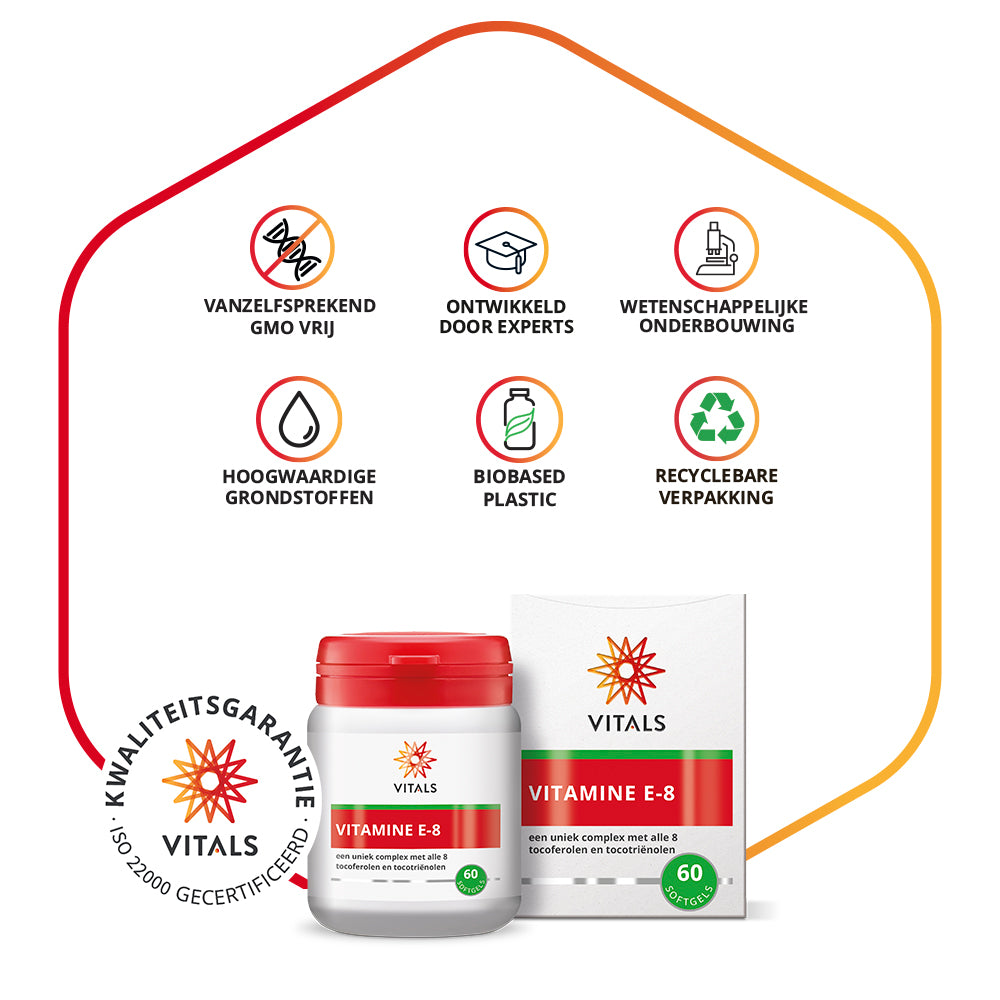 Vitamin E-8 – Tocopherols + Tocotrienols – 60 Caps