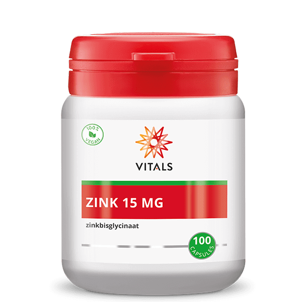 Zink 15 mg – Zinkbisglycinaat TRAACS® – 100 Vegan Capsules