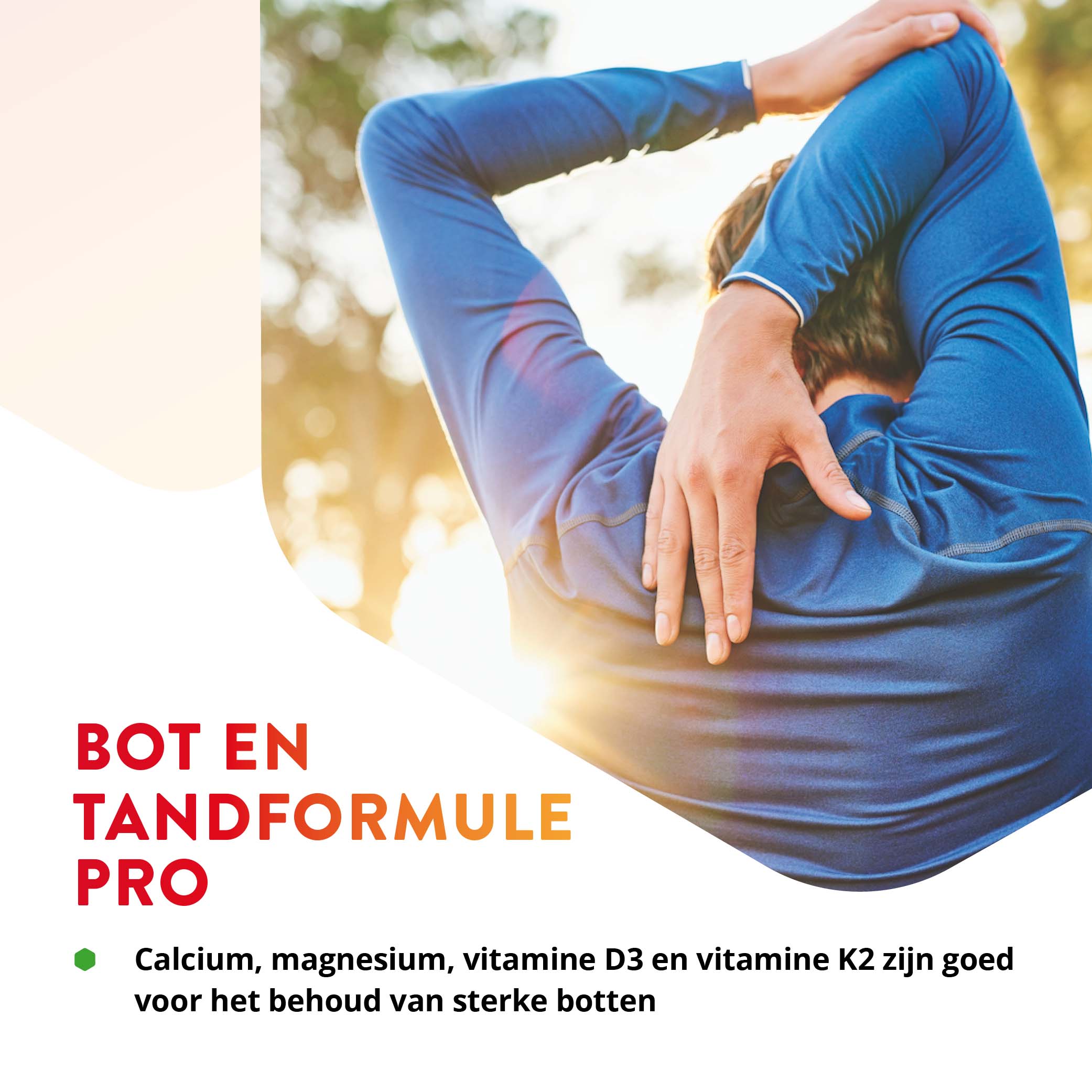 Bot en Tandformule Pro – Calcium, Magnesium, D3, K2 & Silicium – 60 Tabletten