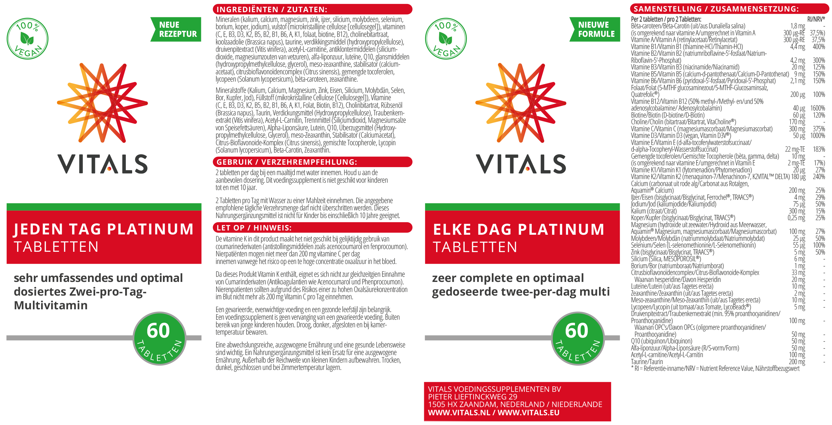 Every Day Platinum 60 tablets – Two-per-day multivitamin