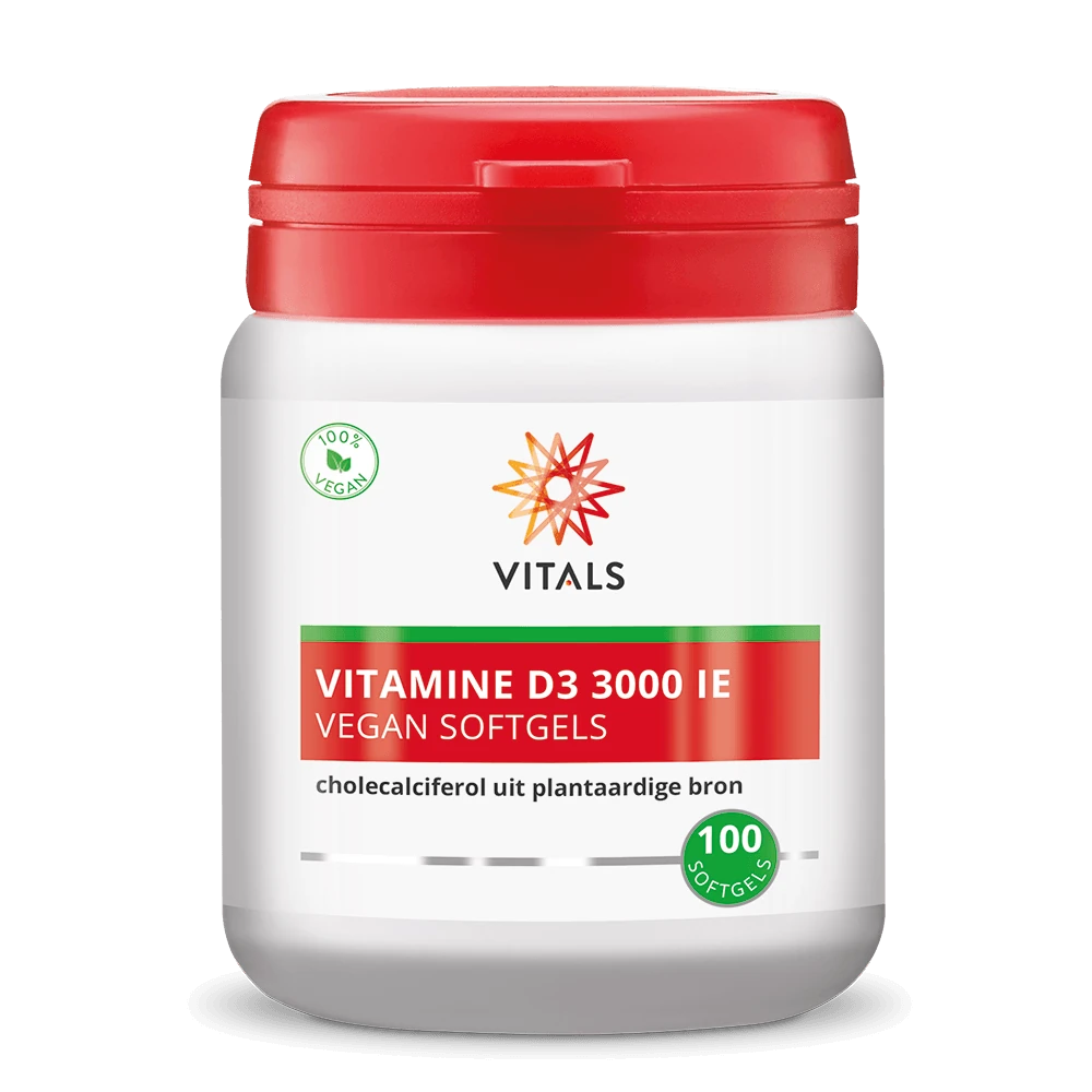 Vitamine D3 3000 IE – Vegan Softgels – 100 stuks
