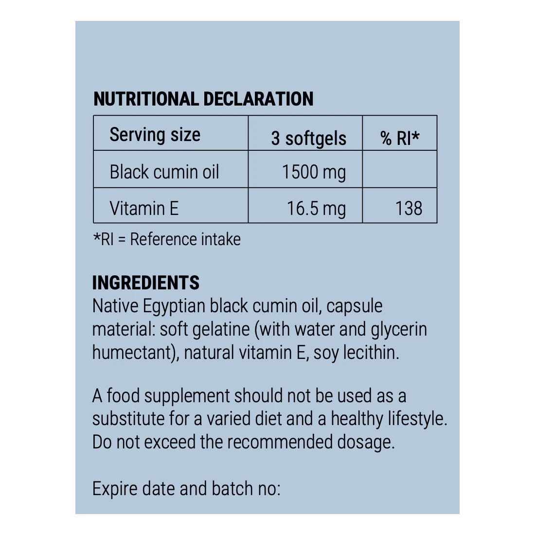 Zwarte Komijnolie Softgels Koudgeperst & Puur – 90 Softgels