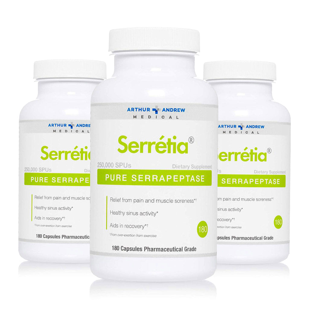 Arthur Andrew - Serretia® - 3×180 caps - Aanbieding