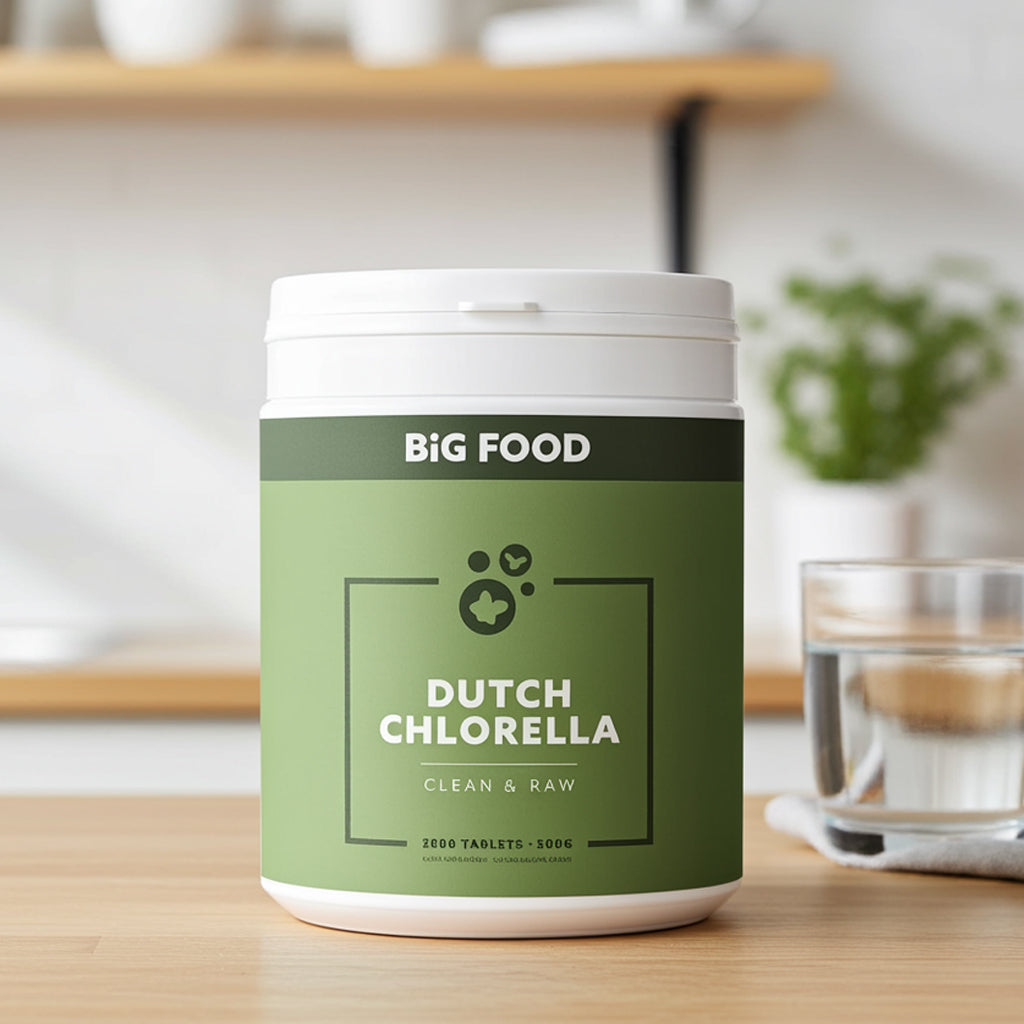 Big Food - Chlorella+Spirulina Raw & Organic - 4x500g - 3+1 Gratis Aanbieding