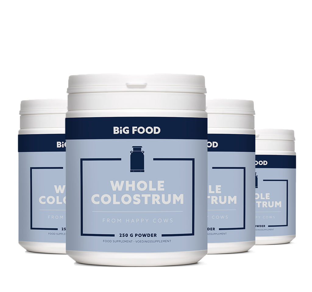 Whole Colostrum - Big Food - 4x250g - 3+1 Gratis Aanbieding