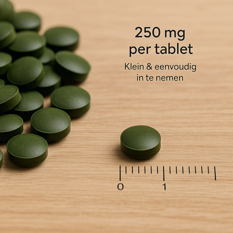 Dutch Chlorella Clean & Raw - 4x2000 tabs - 3+1 Gratis Aanbieding - Big Food
