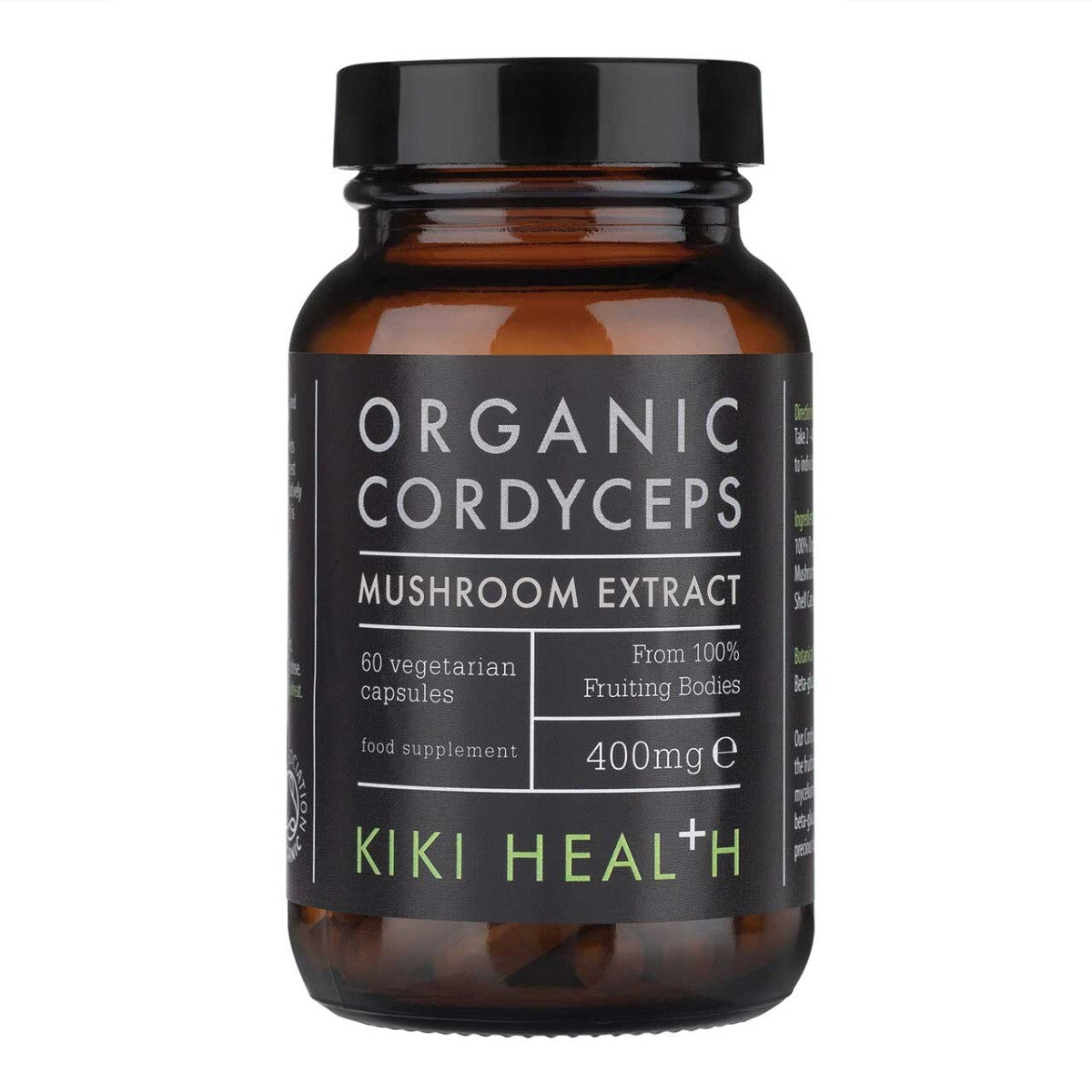 KiKi Health - Organic Cordyceps Extract - 60 vcaps