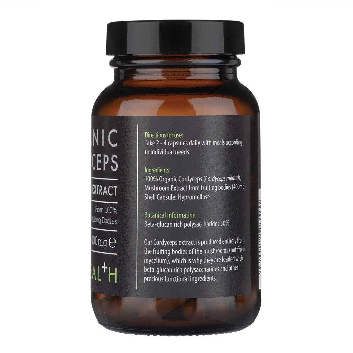 KiKi Health - Organic Cordyceps Extract - 60 vcaps
