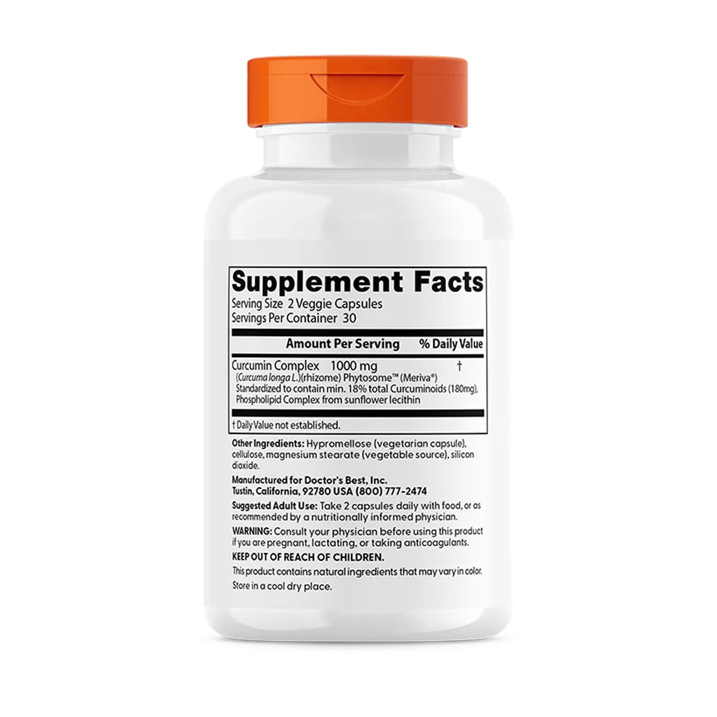 Doctor's Best - Curcumin Fytosome® - 60 vcaps